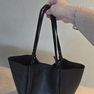 Botkier Black Leather Tote Bag